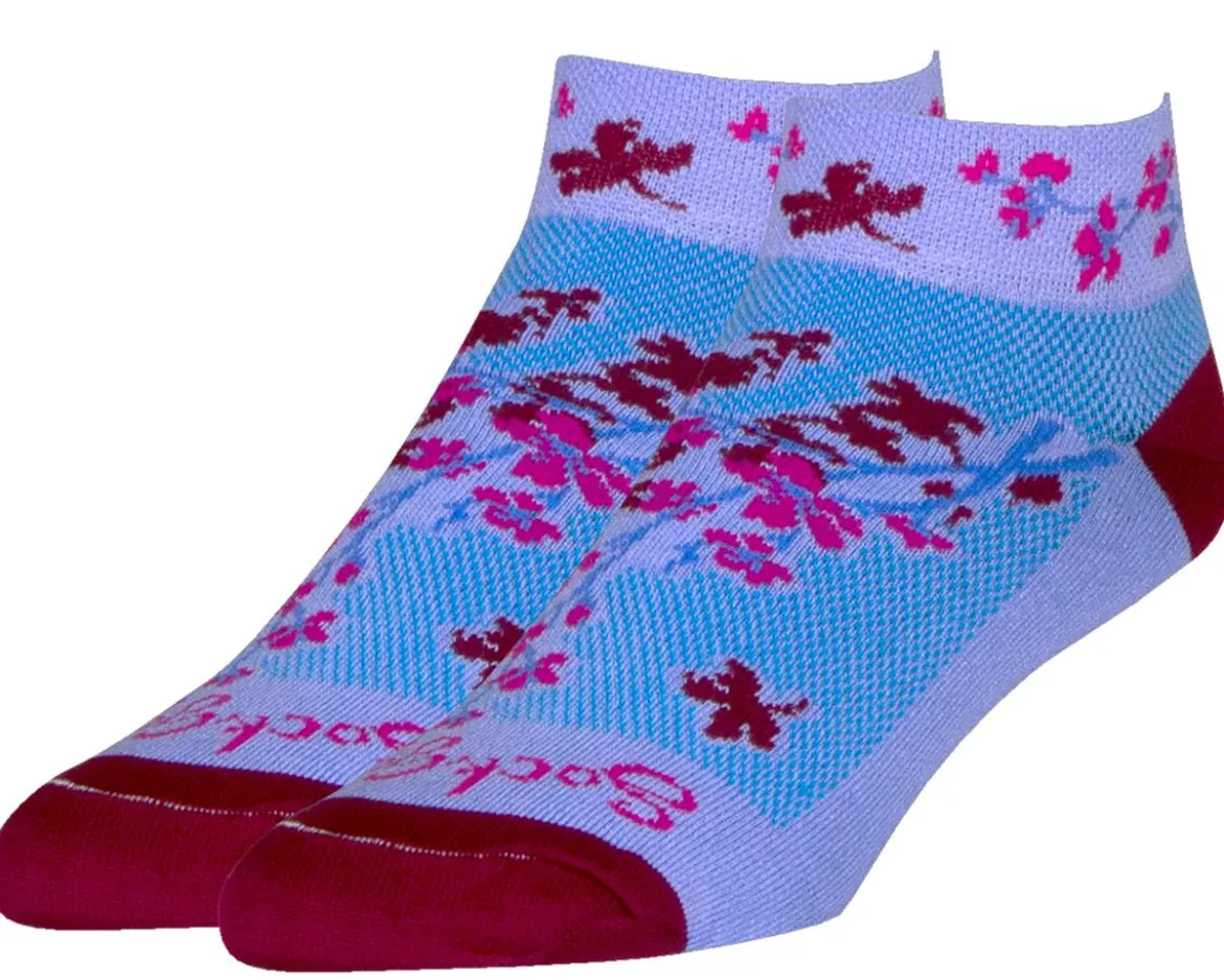 Sockguy Women's 1" Socks (Blossom) (S/M)