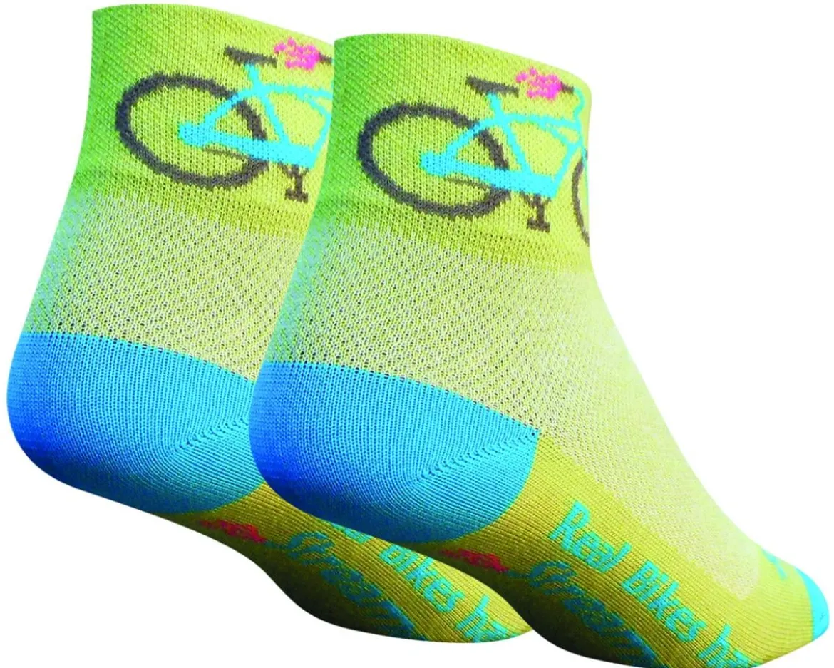 Sockguy Women's 2" Socks (Streamers) (S/M)