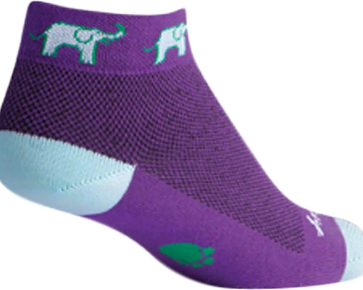 Sockguy Women's 1" Socks (Tusker) (Elephant) (S/M)