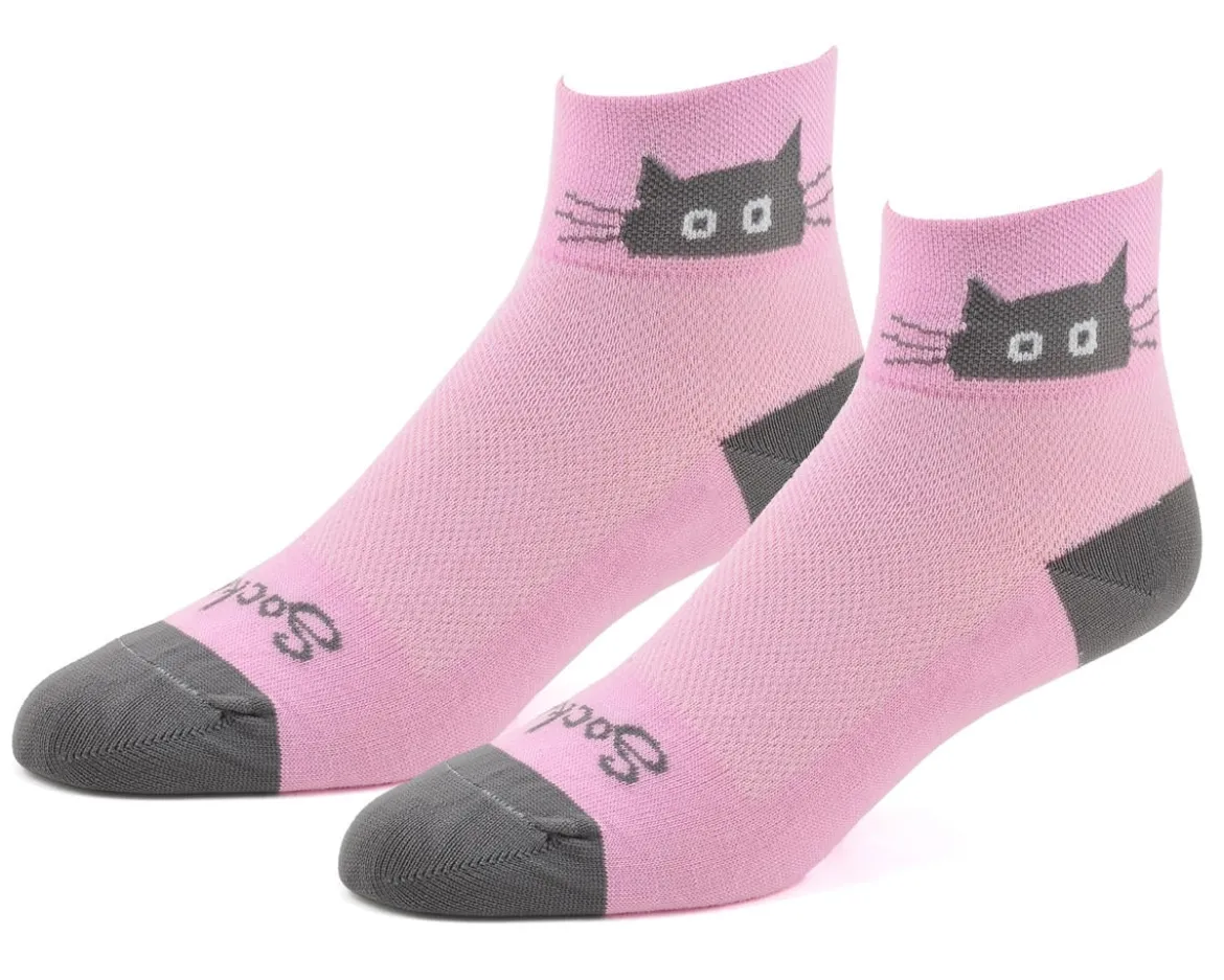 Sockguy Women's 2" Socks (Whiskers) (Cat) (S/M)