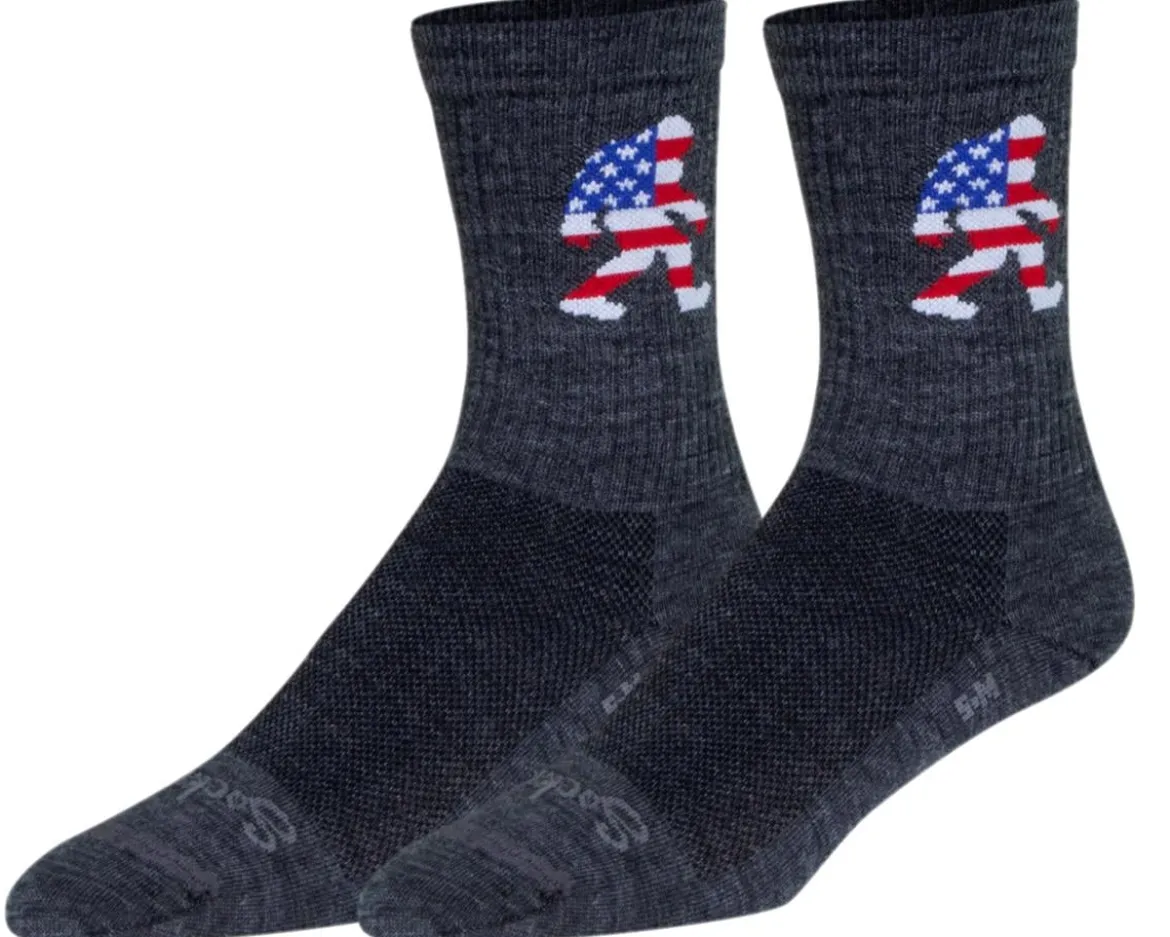Sockguy 6" Wool Socks (Big Foot USA) (L/XL)