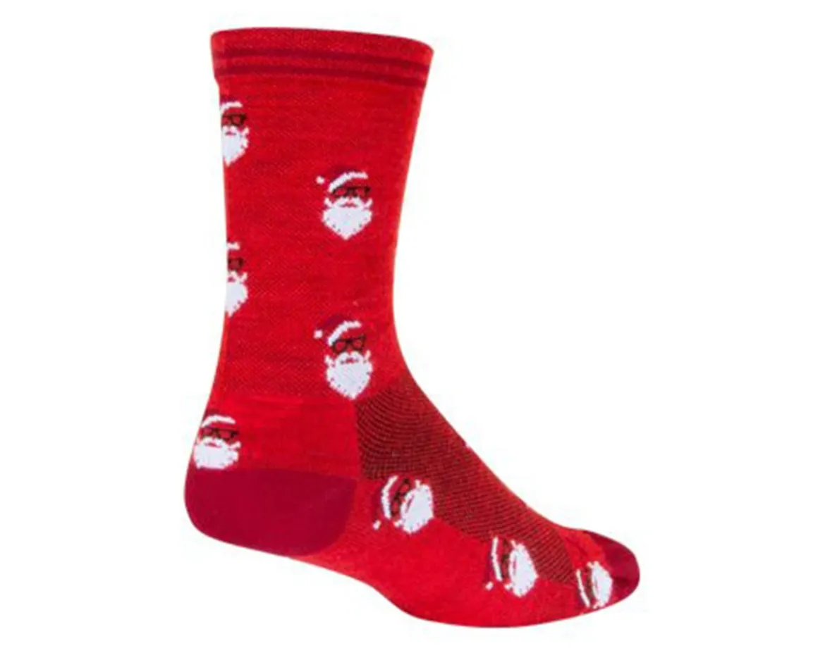 Sockguy 6" Wool Socks (Saint Nick) (Christmas) (S/M)
