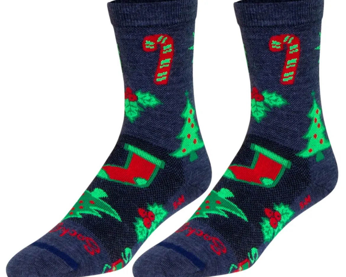 Sockguy 6" Wool Socks (Xmas Time) (L/XL)