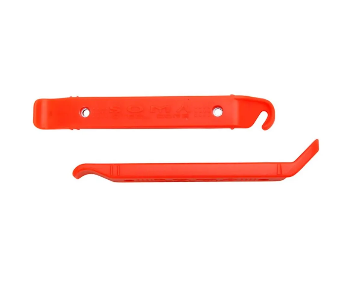 Soma Steel Core Tire Levers (Neon Orange) (Pair)
