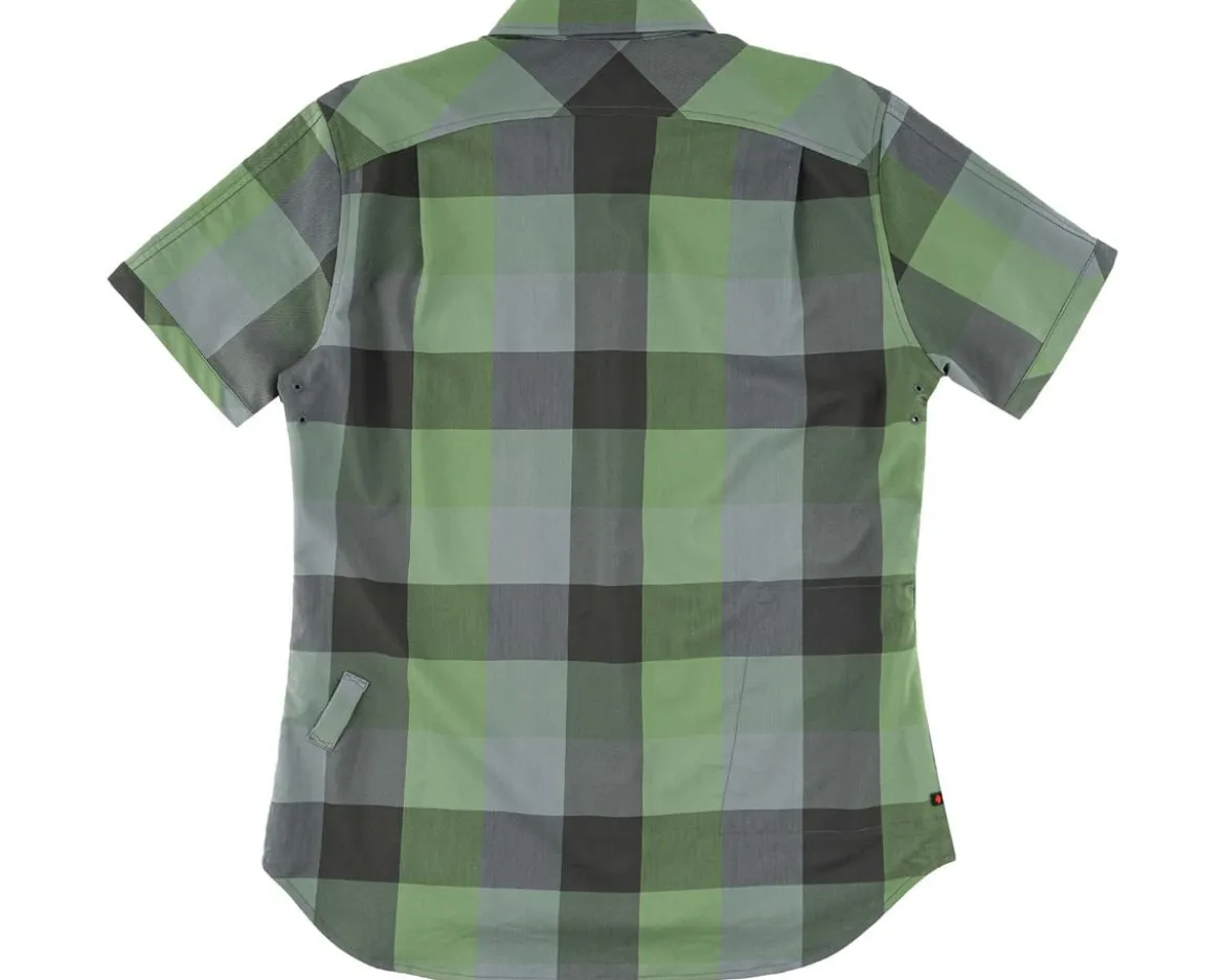 Sombrio Men's Wrench Riding Shirt (Clover Green Plaid) (S)