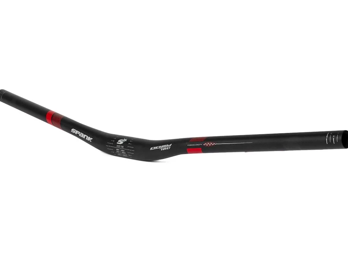 Spank Oozy Trail 780 Vibrocore Handlebar (Black/Red) (31.8mm) (15mm Rise) (780mm) (5/7° Sweep)