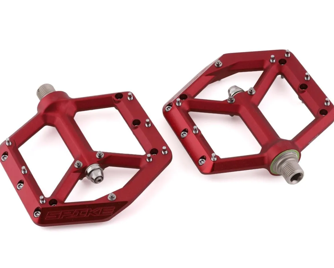 Spank Spike Platform Pedals (Red)