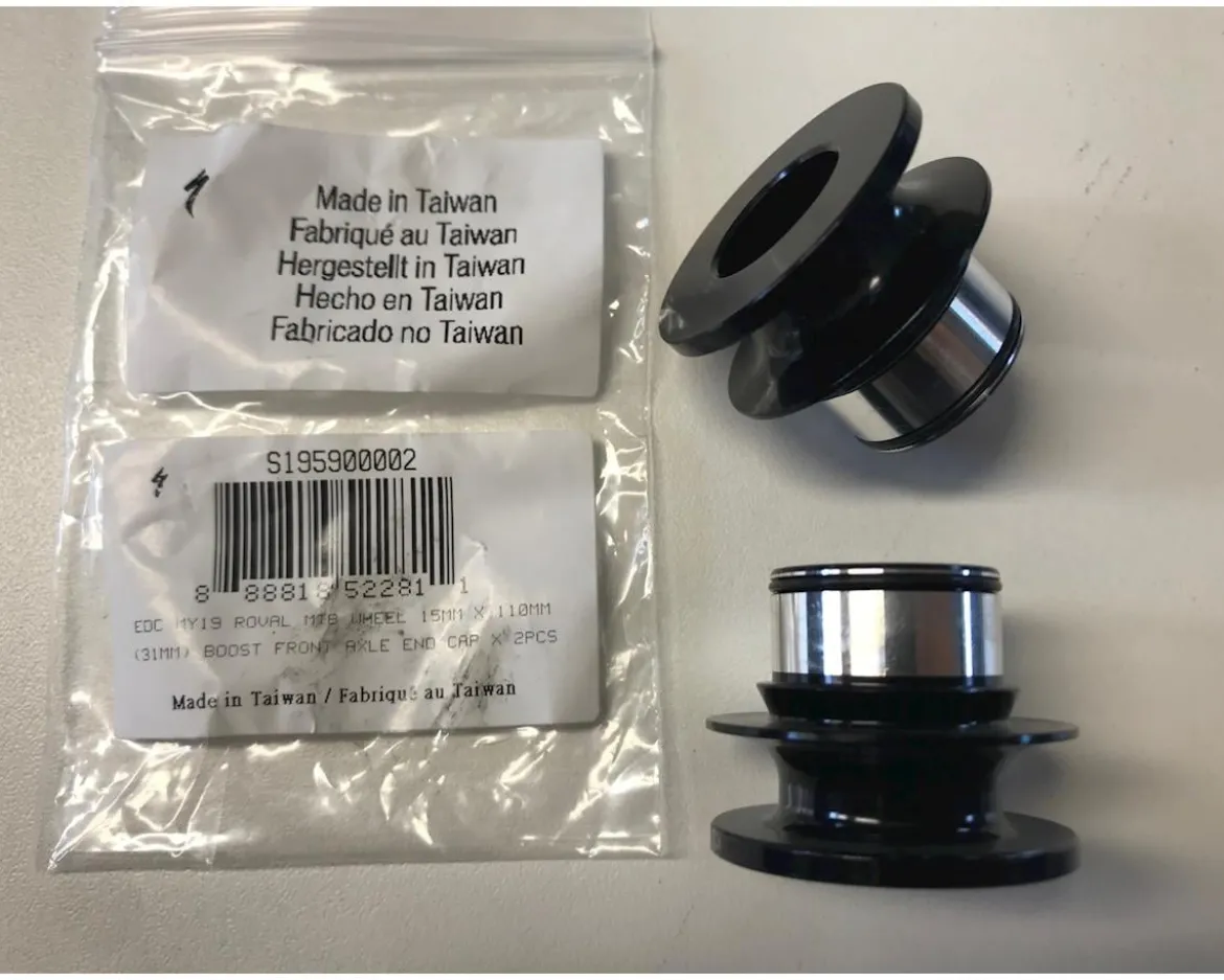 Specialized 2019 Roval MTB Front Axle End Caps (15 x 110mm) (31mm) (Boost)