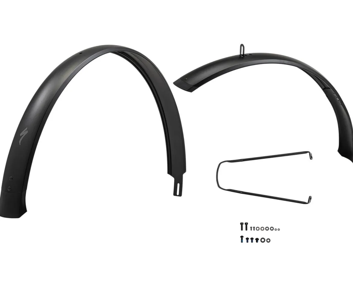 Specialized 2023 Tero X 5.0 & 6.0 Front & Rear Fender Set (Black) (29/27.5") (Alloy) (w/Hardware)