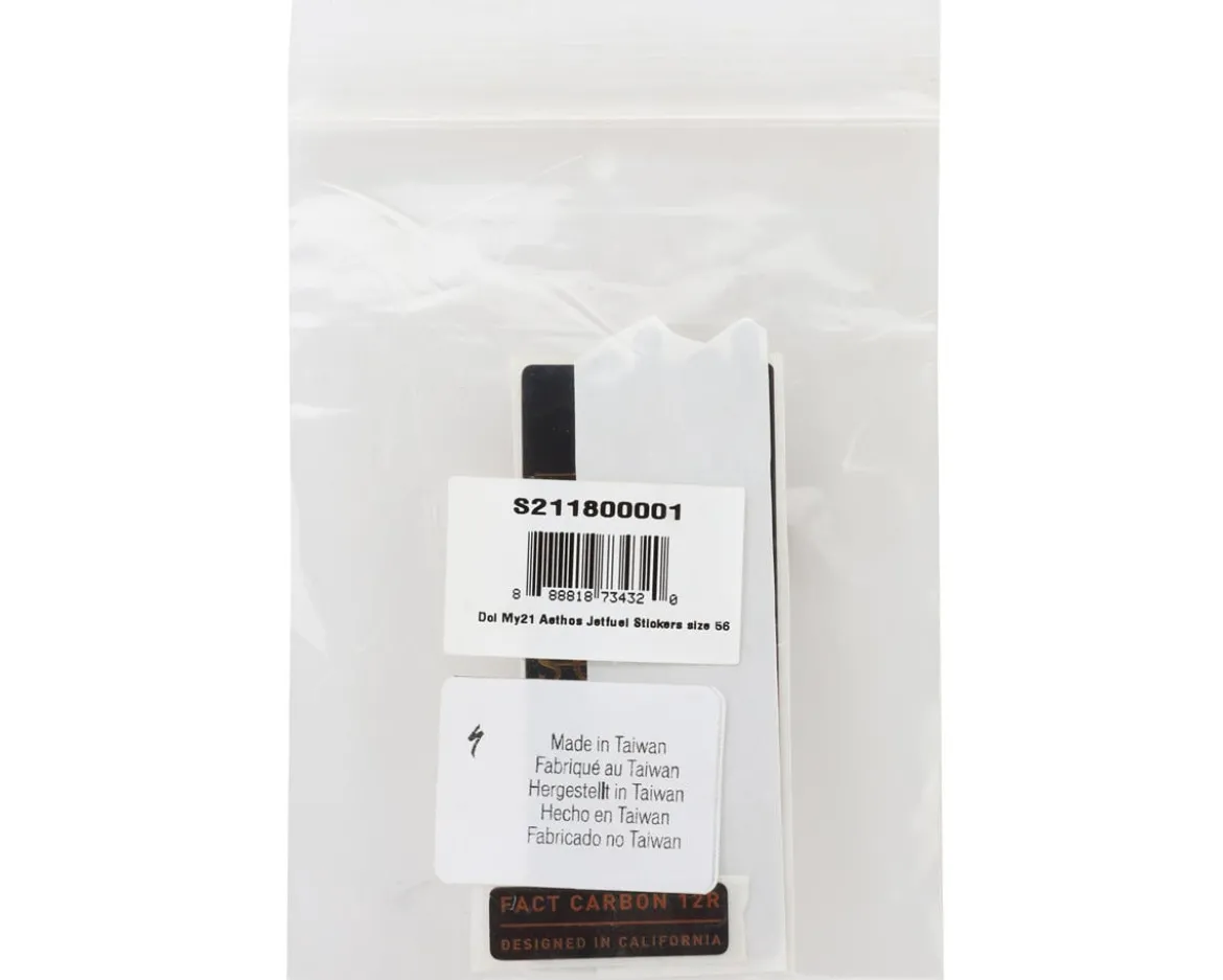 Specialized Aethos Jetfuel Sticker Kit (Orange) (56cm)