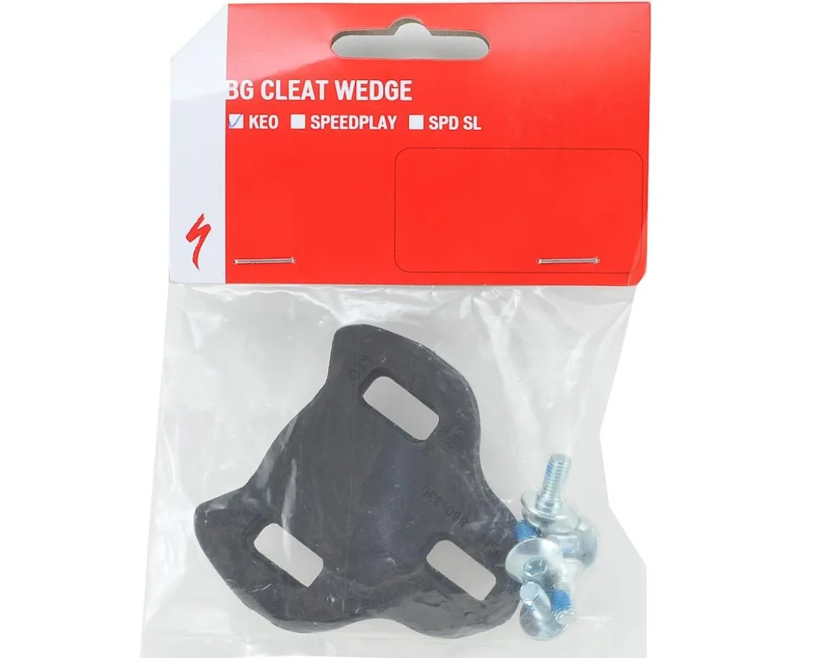Specialized Body Geometry Cleat Wedges (Black) (1°) (8 Pack) (Look Keo)
