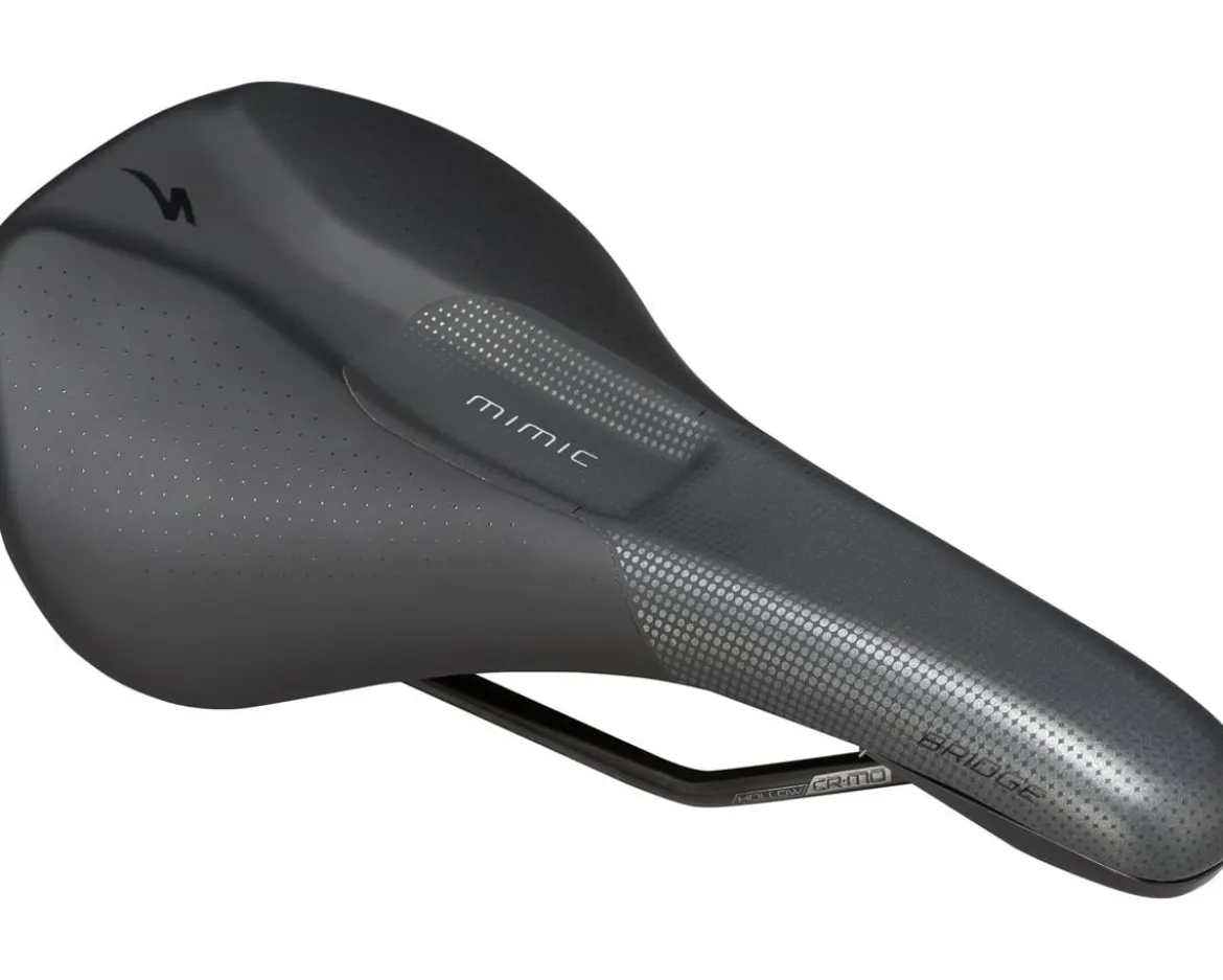 Specialized Bridge Comp Saddle (Black) (Chromoly Rails) (143mm) (w/ Mimic)