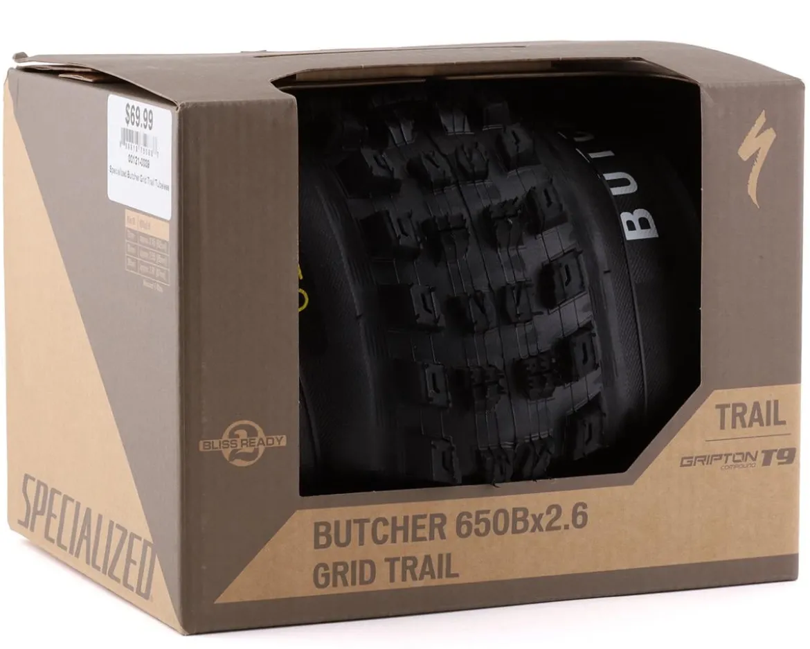 Specialized Butcher Grid Trail Tubeless Mountain Tire (Black) (27.5") (2.6") (Gripton T9)