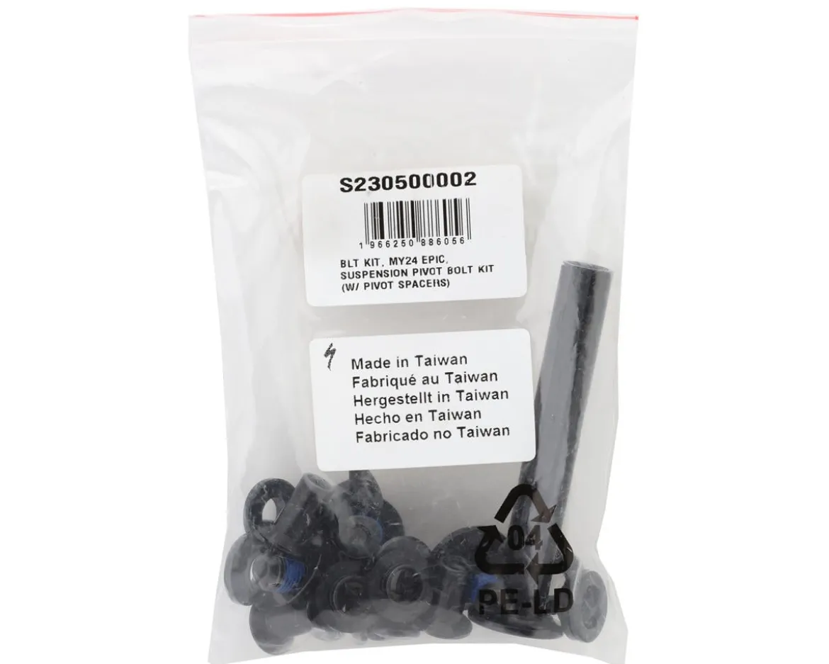 Specialized Epic 8 Suspension Pivot Bolt Kit (w/ Pivot Spacers)