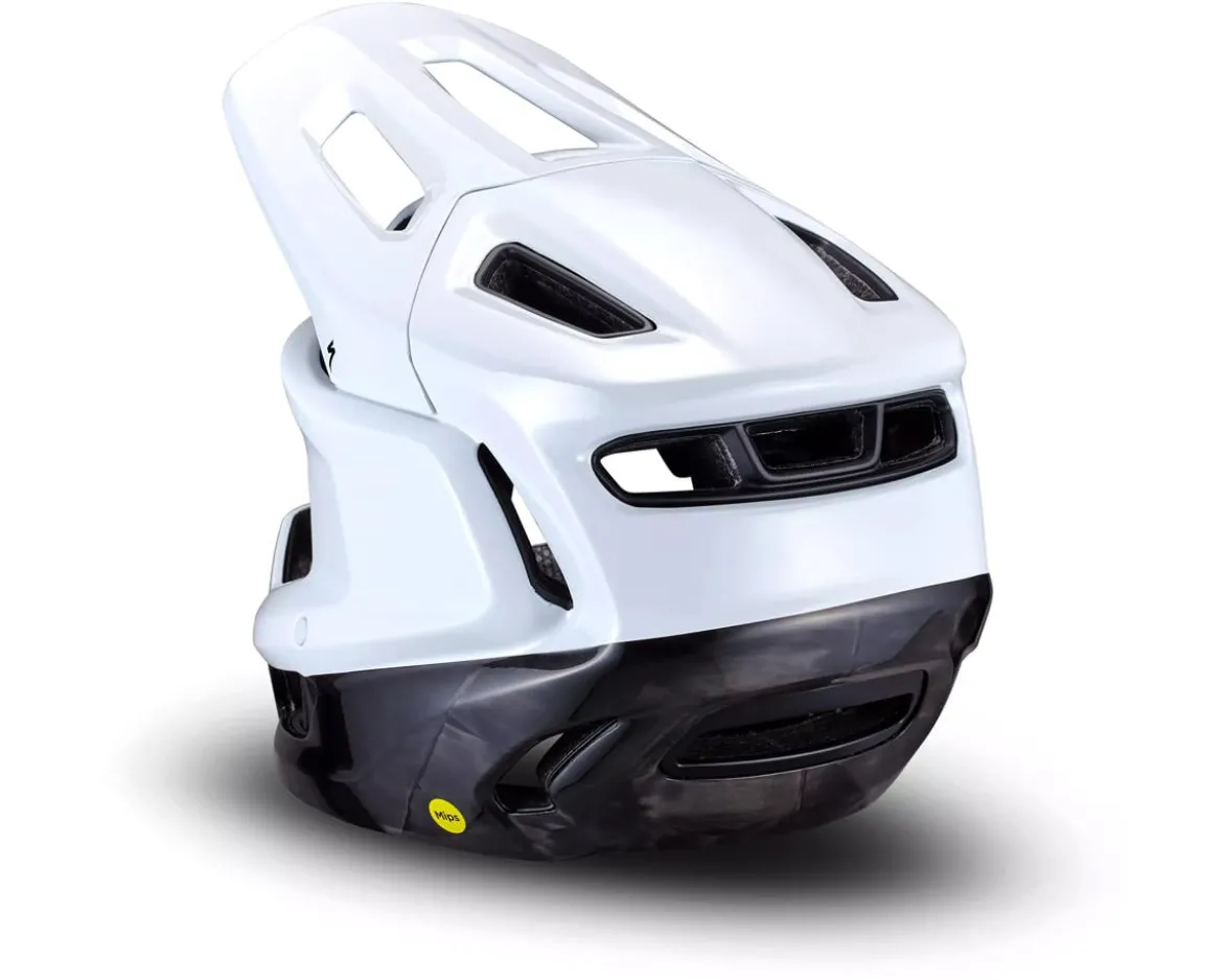 Specialized Gambit Carbon Full Face Helmet (White/Carbon) (L)