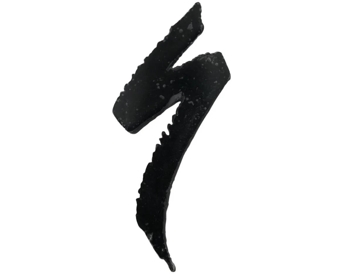 Specialized Headtube Badge (Black) (2018 Tarmac) (70mm) (w/ Adhesive Backing)