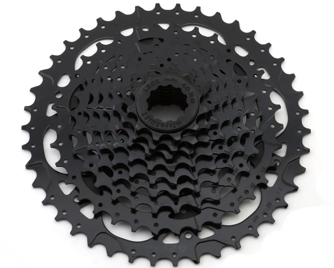 Specialized Microshift CS-H094 Wide Range Cassette (Black) (9-Speed) (11-42T) (Shimano HG) (w/ Steel Lockring)
