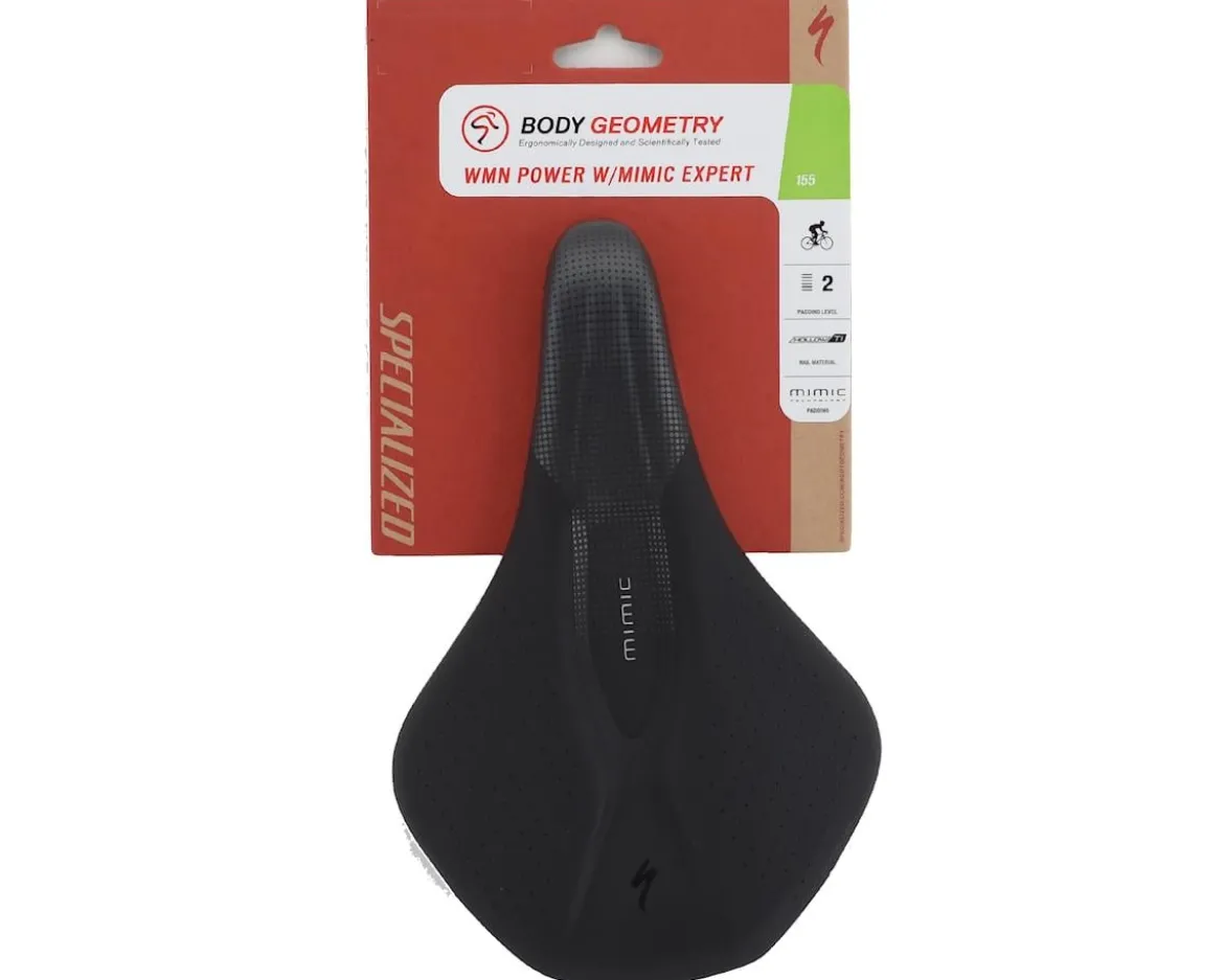 Specialized Power Expert Saddle (Black) (Titanium Rails) (155mm) (w/ Mimic)
