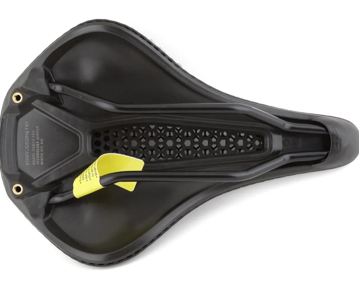 Specialized Power Pro Mirror Saddle (Black) (Titanium Rails) (3D-Printed) (155mm)