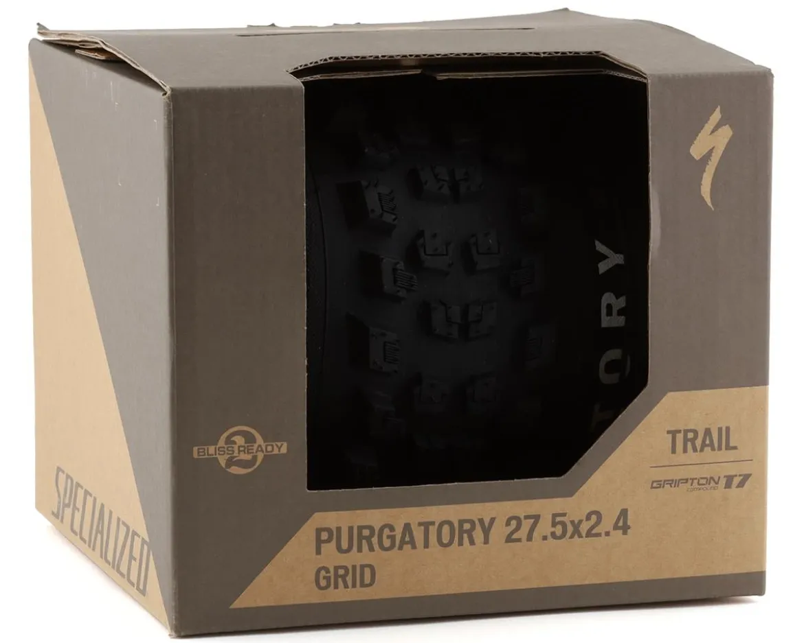 Specialized Purgatory Tubeless Mountain Bike Tire (Black) (27.5") (2.4") (T7/Grid) (Grid/Gripton T7)
