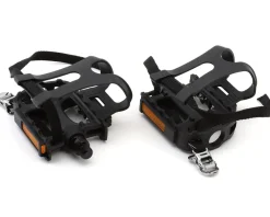 Specialized Road Platform Pedals (Black) (w/Toe Cages and Straps)