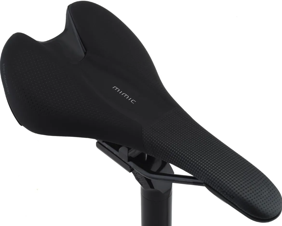 Specialized Romin Evo Comp Saddle (Black) (Chromoly Rails) (143mm) (w/ Mimic)