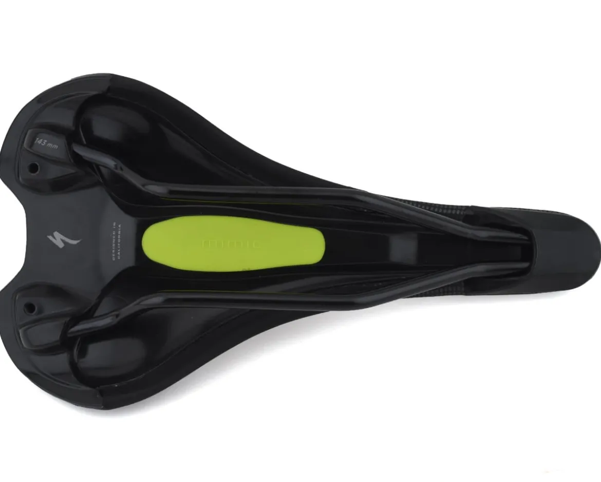 Specialized Romin Evo Comp Saddle (Black) (Chromoly Rails) (143mm) (w/ Mimic)