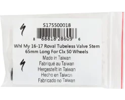 Specialized Roval CLX 50 Tubeless Valve Stem (Black) (65mm) (1)