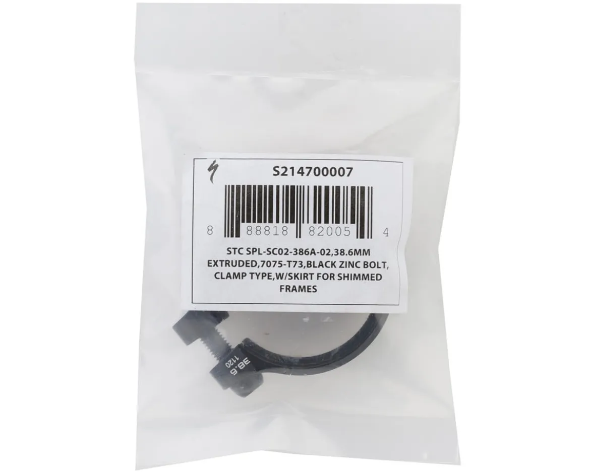Specialized Seat Clamp w/Skirt for Shimmed Frames (Black) (38.6mm) (2021+) (Enduro/Turbo Levo/Levo/Kenevo/Stumpjumper)