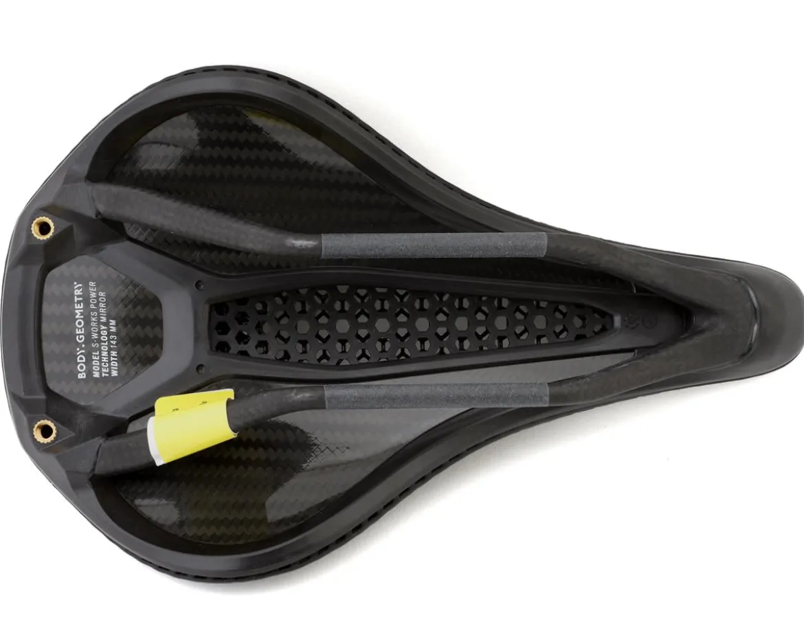Specialized S-Works Power Mirror Saddle (Black) (Carbon Rails) (3D-Printed) (143mm)
