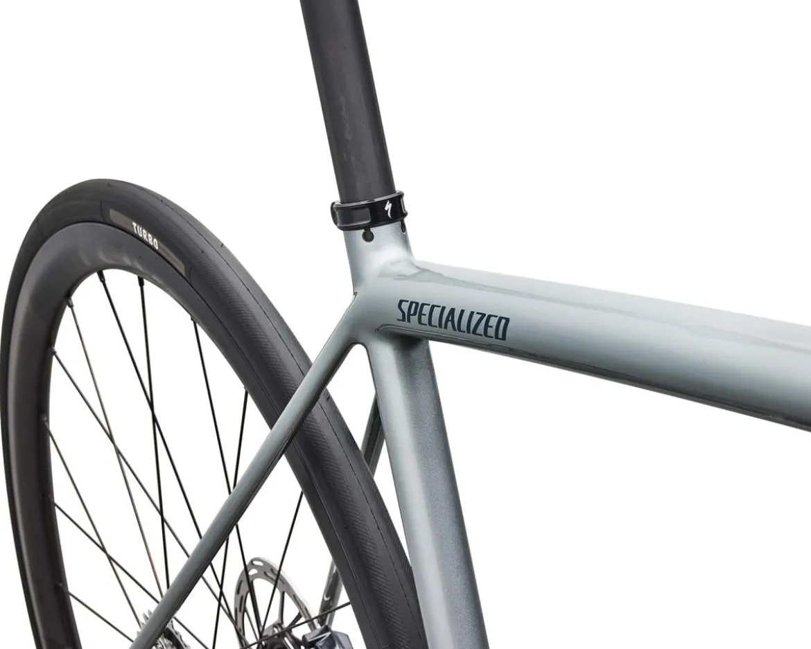 Specialized Aethos 2 Pro (Gloss Shadow Silver/Emerald Metallic) (56cm) (SRAM AXS)
