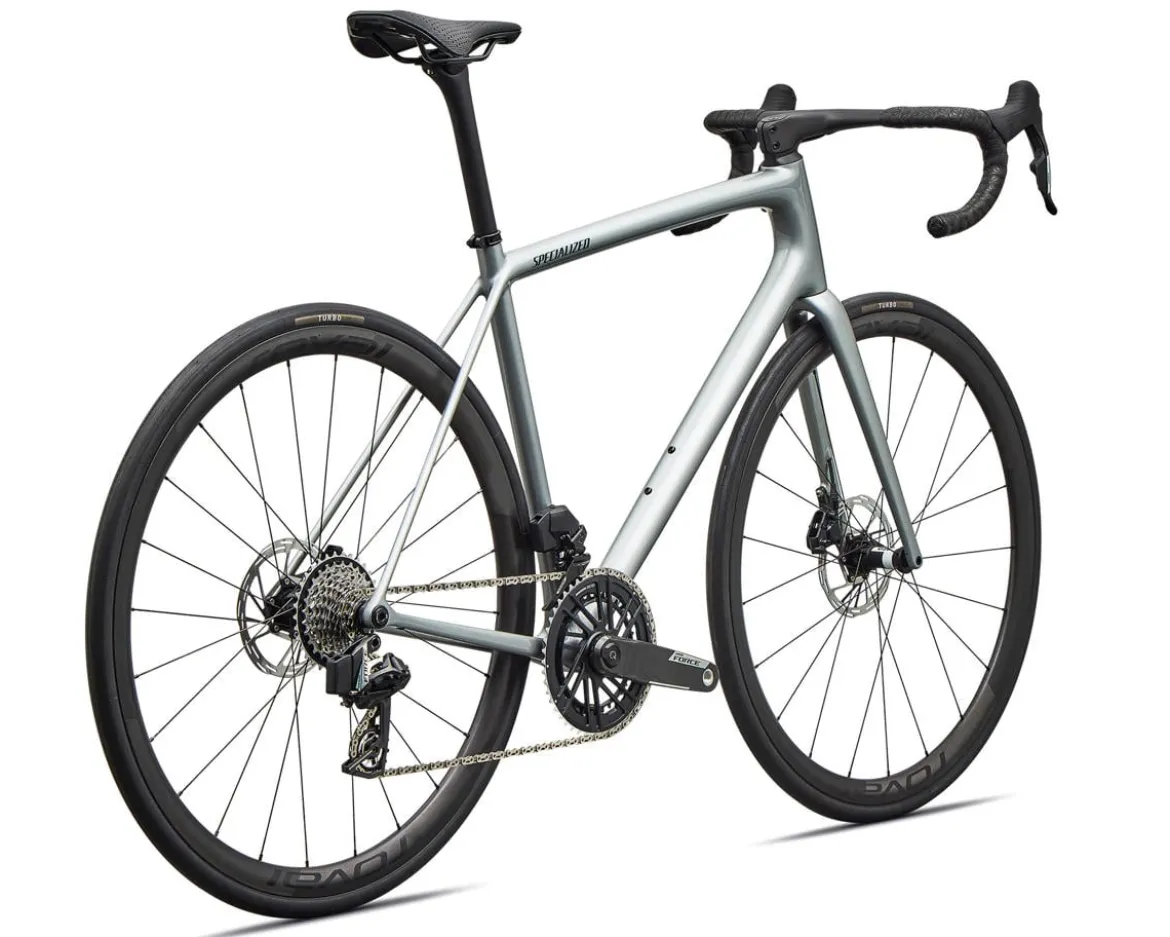 Specialized Aethos 2 Pro (Gloss Shadow Silver/Emerald Metallic) (56cm) (SRAM AXS)