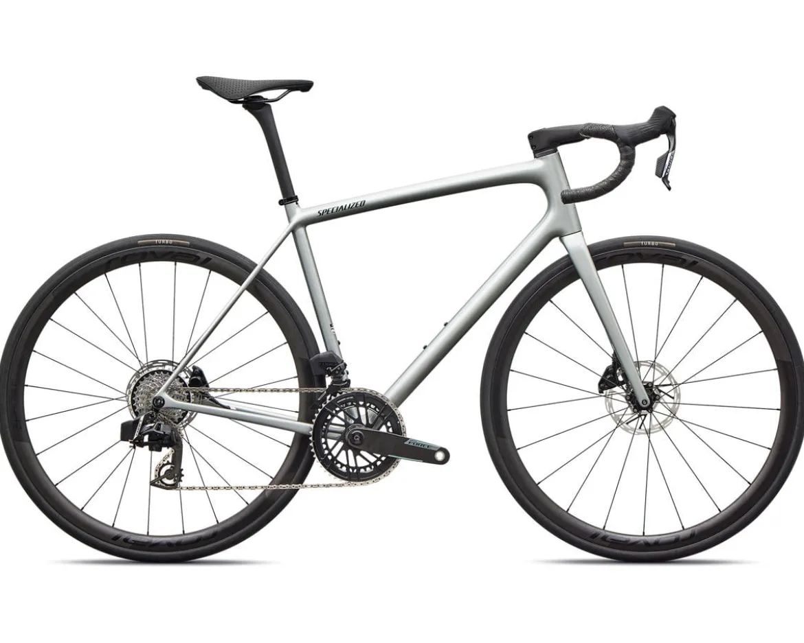 Specialized Aethos 2 Pro (Gloss Shadow Silver/Emerald Metallic) (56cm) (SRAM AXS)