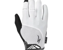 Specialized Body Geometry Dual-Gel Long Finger Gloves (White) (S)