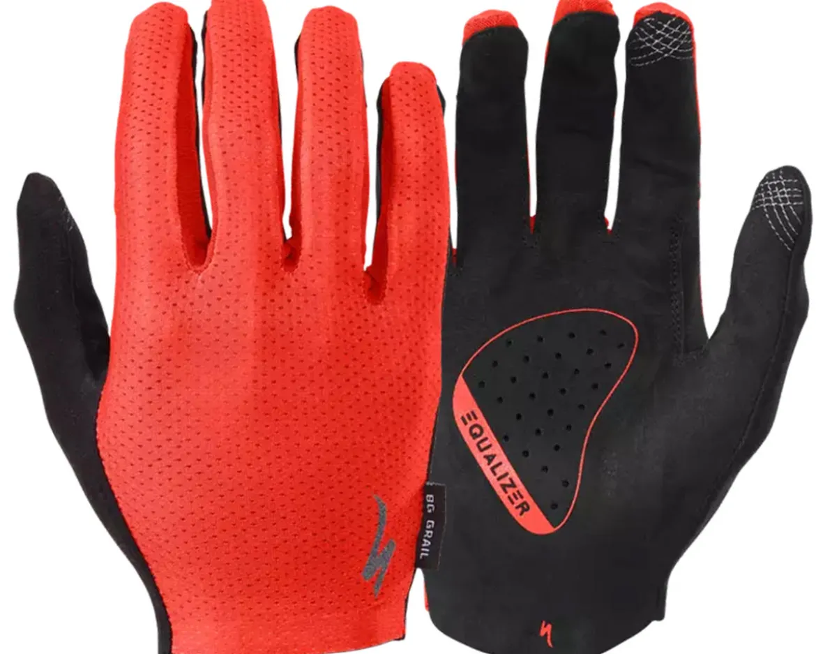 Specialized Body Geometry Grail Long Finger Gloves (Red) (S)