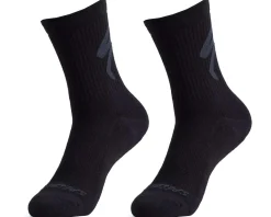 Specialized Cotton Tall Logo Socks (Black) (XL)