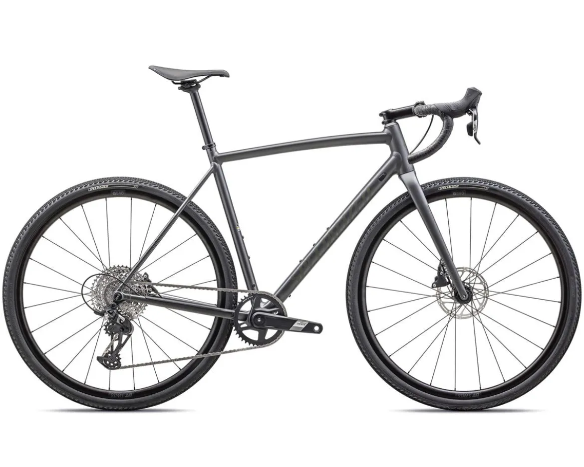 Specialized Crux DSW Comp Gravel Bike (Satin Smoke/Oak Green) (Alloy) (61cm)