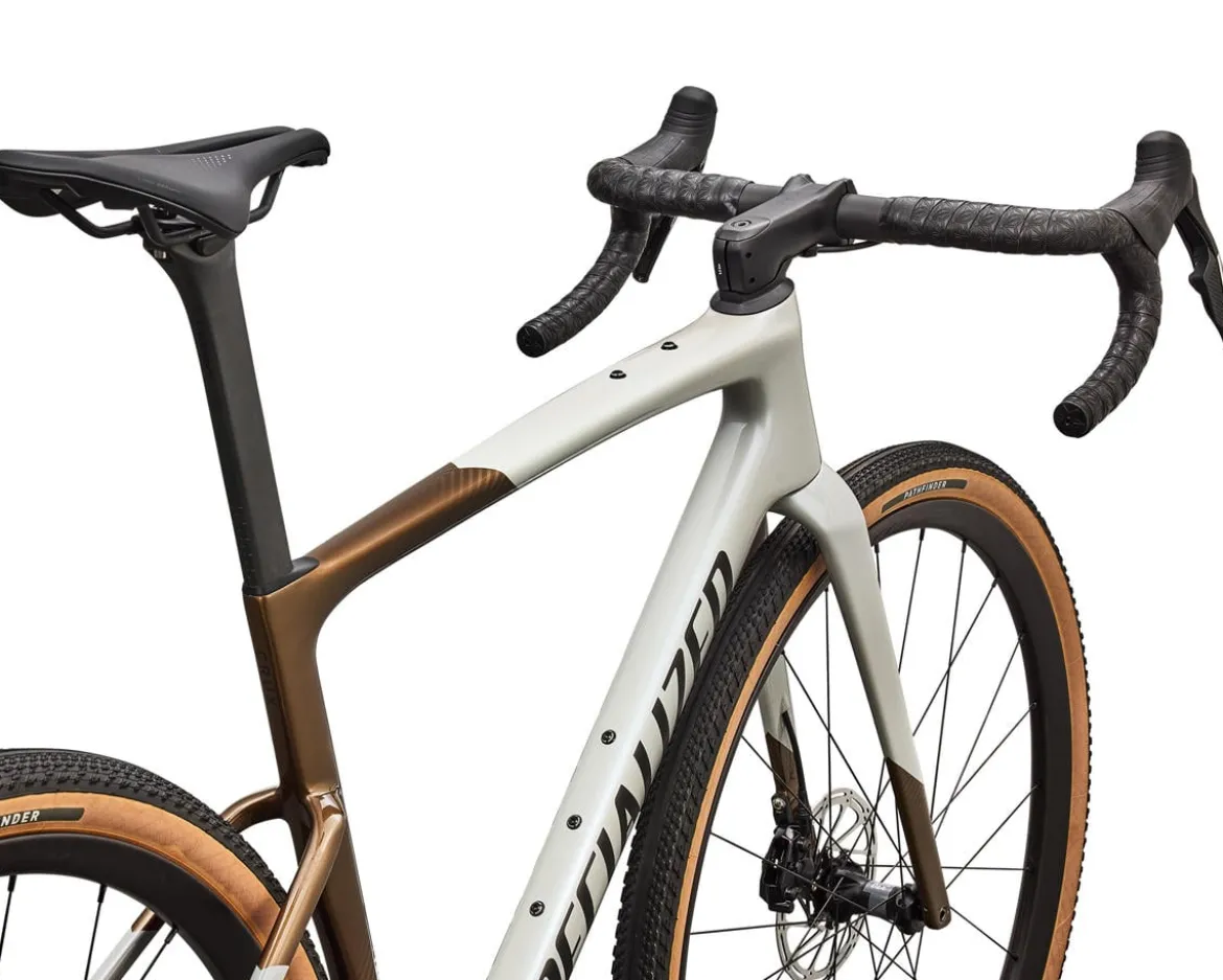 Specialized Crux 5 Expert Gravel Bike (Gold/Dolomite/Obsidian Metallic) (54cm)