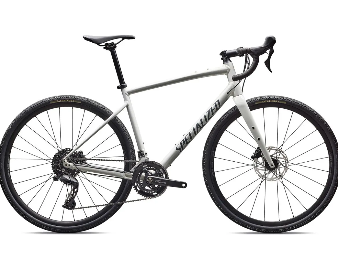 Specialized Diverge E5 Gravel Bike (Gloss Dune White/Ashen Grey) (49cm) (Shimano CUES)