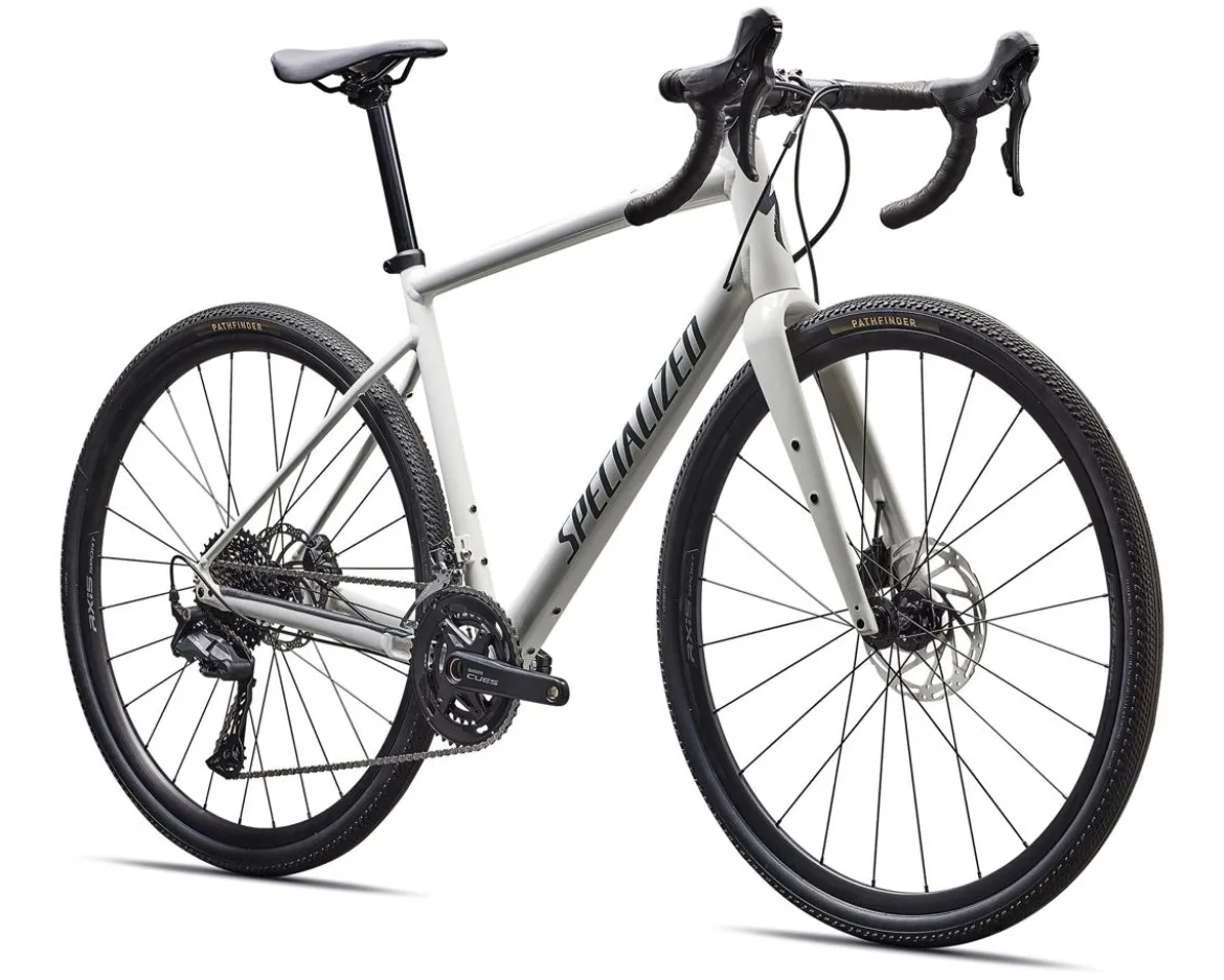 Specialized Diverge E5 Gravel Bike (Gloss Dune White/Ashen Grey) (49cm) (Shimano CUES)