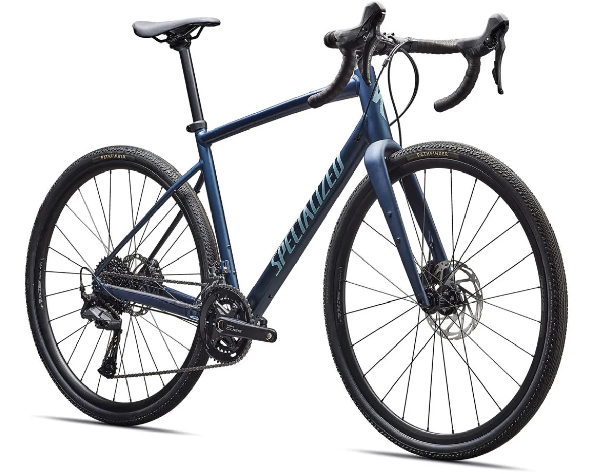 Specialized Diverge E5 Gravel Bike (Satin Cast Blue Metallic/Sea Foam) (49cm) (Shimano CUES)