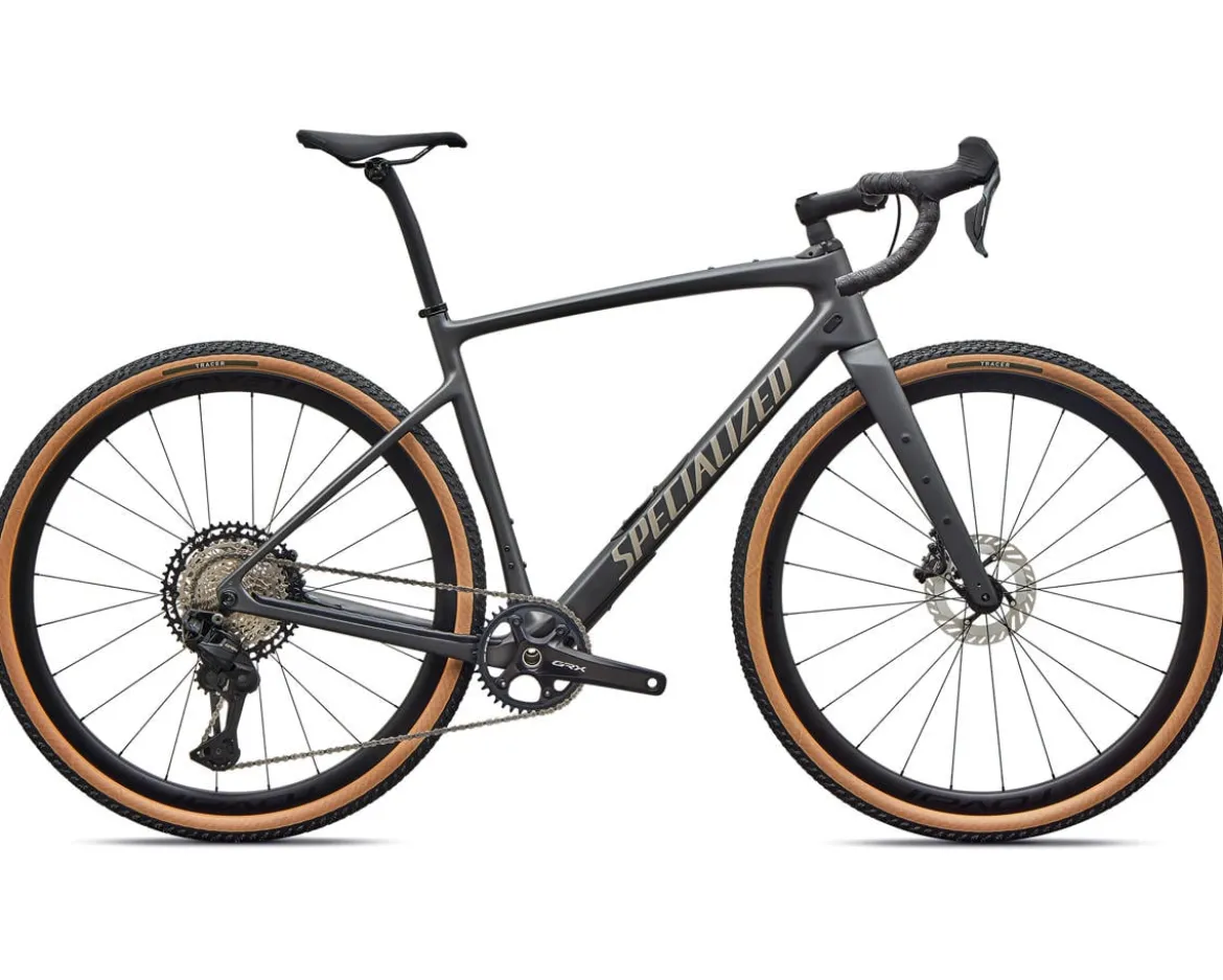 Specialized Diverge Expert Gravel Bike (Smoke/Sandstone Metallic) (54cm) (Shimano GRX Di2)