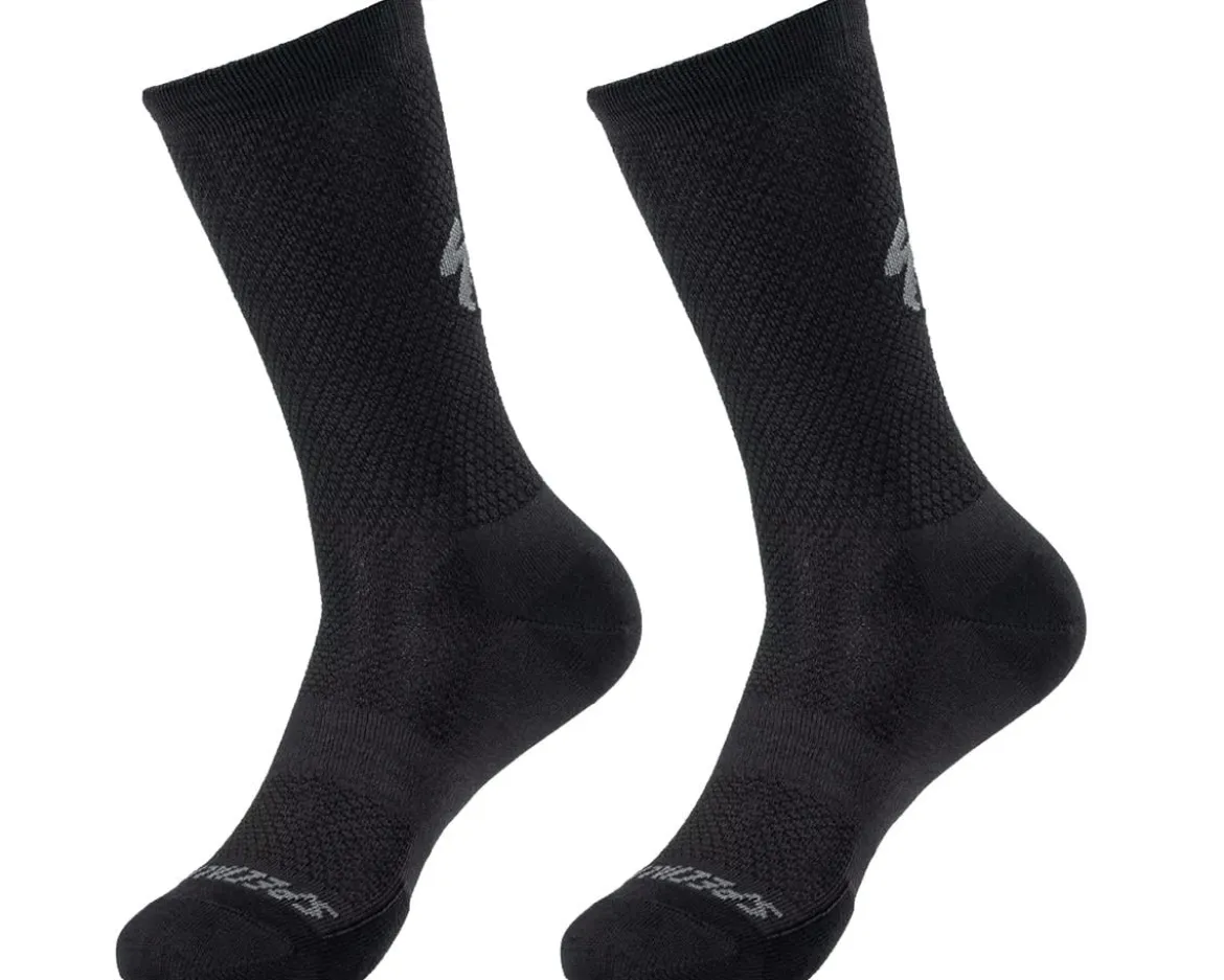 Specialized Hydrogen Vent Tall Road Socks (Black) (XL)