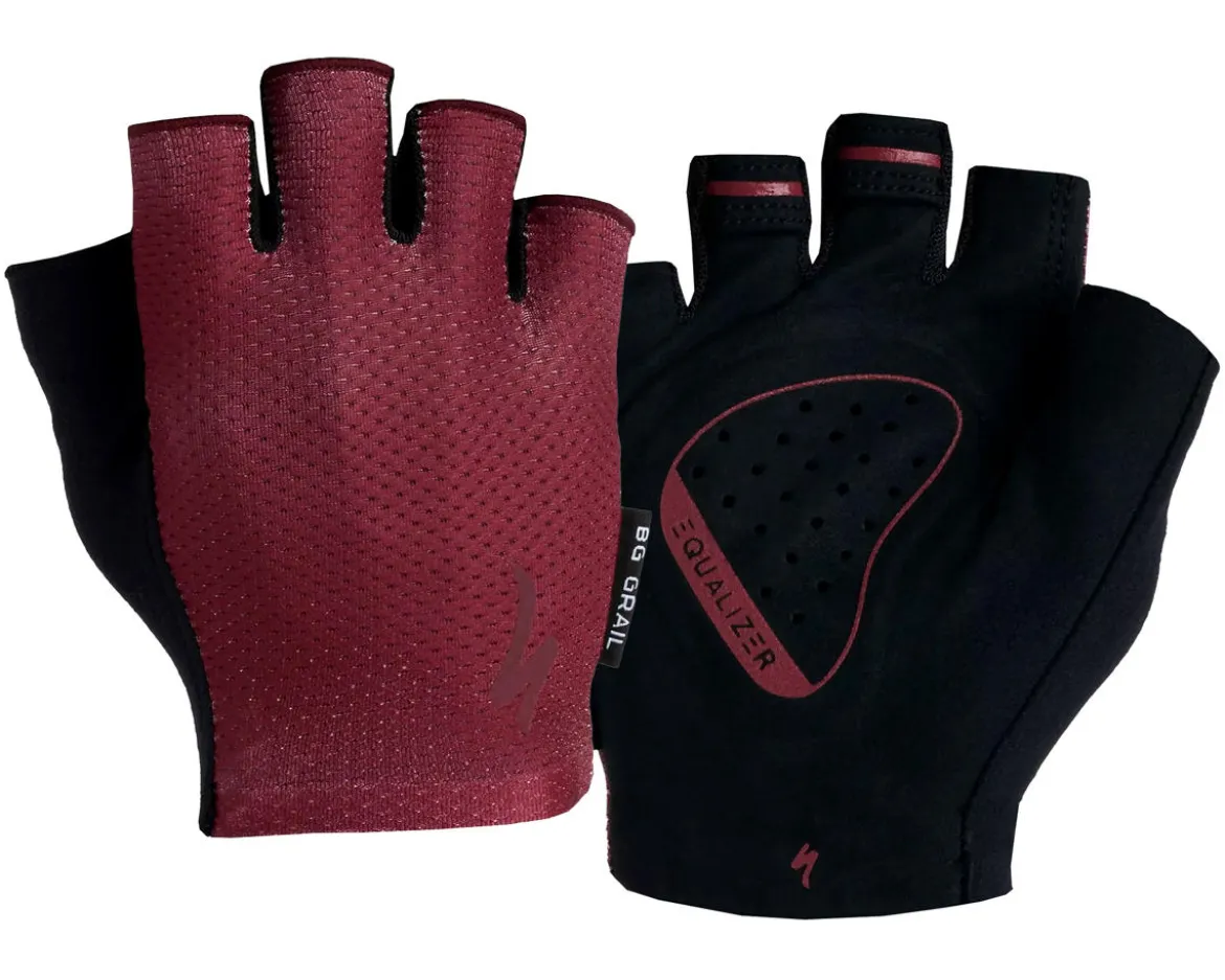 Specialized Men's Body Geometry Grail Short Finger Gloves (Garnet Red) (L)