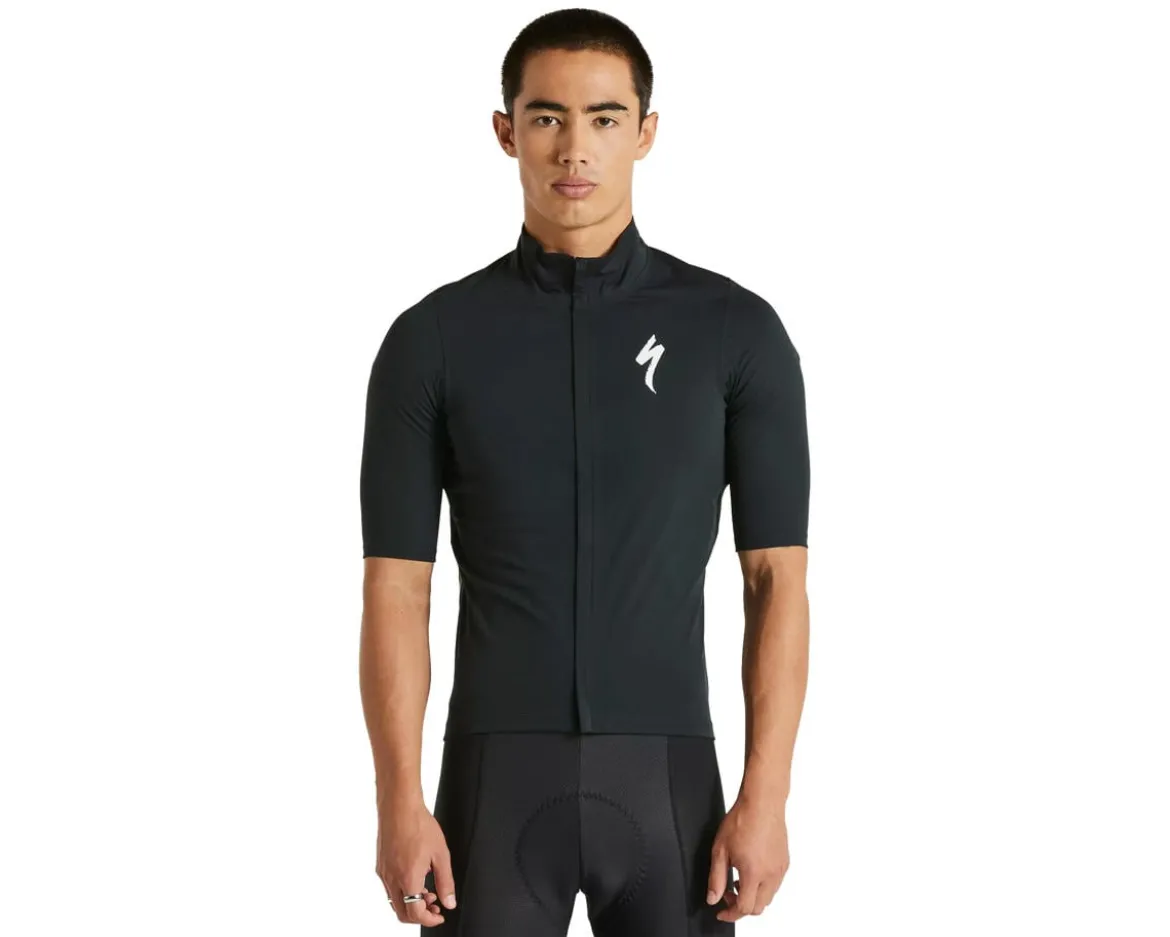 Specialized Men's SL Pro Short Sleeve Rain Jersey (Black) (S)