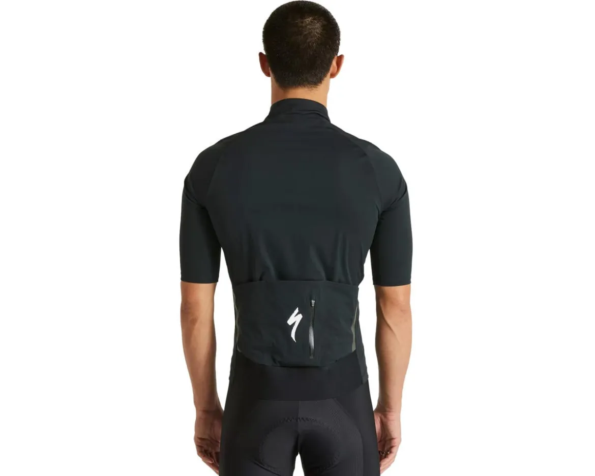 Specialized Men's SL Pro Short Sleeve Rain Jersey (Black) (S)