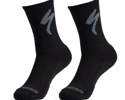 Specialized Merino Midweight Tall Logo Socks (Black) (S)