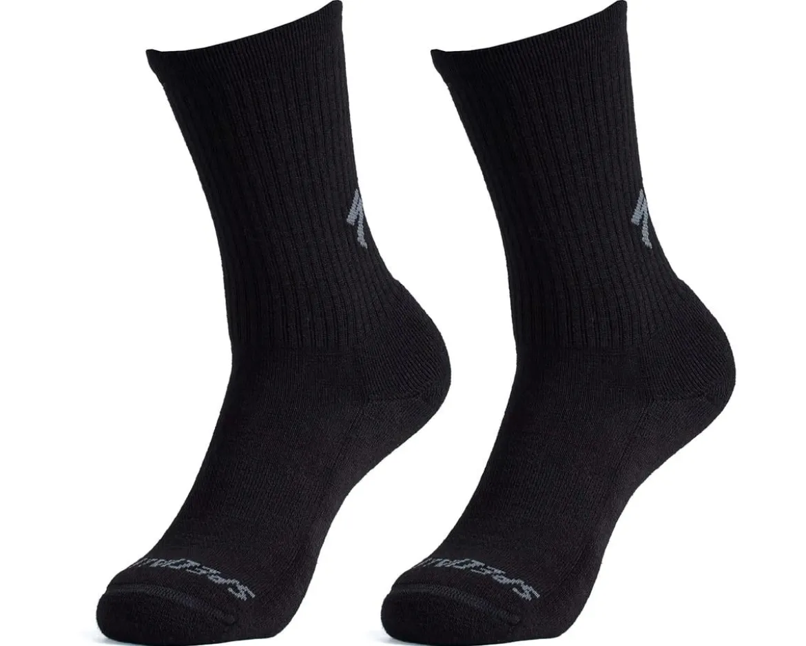 Specialized Merino Midweight Tall Socks (Black) (S)