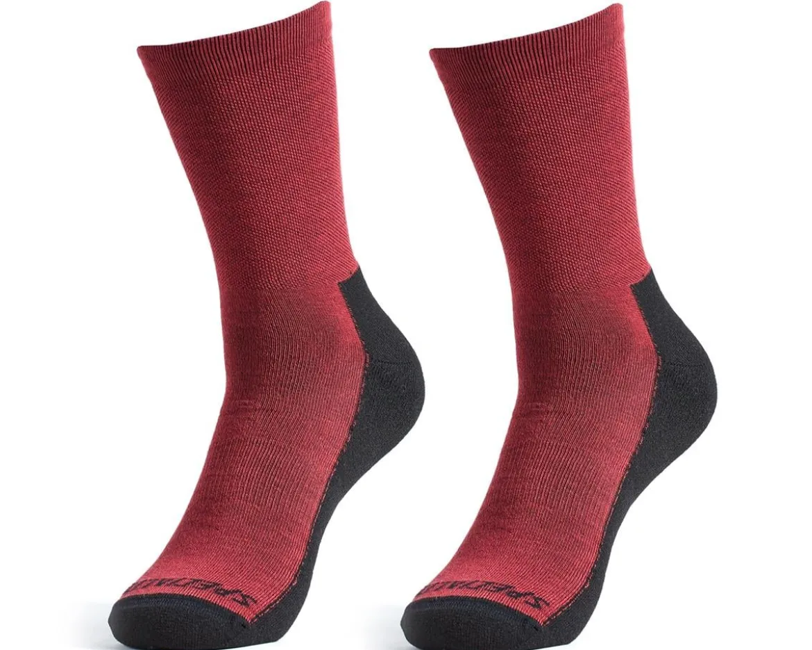 Specialized Primaloft Lightweight Tall Logo Socks (Maroon) (S)