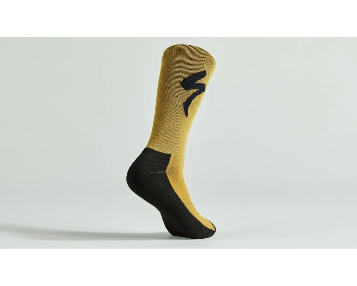 Specialized Primaloft Lightweight Tall Logo Socks (Harvest Gold) (S)